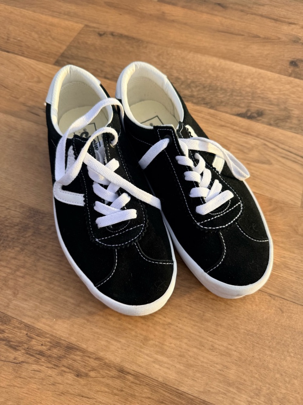 Vans Black and White Low-Top Sneakers